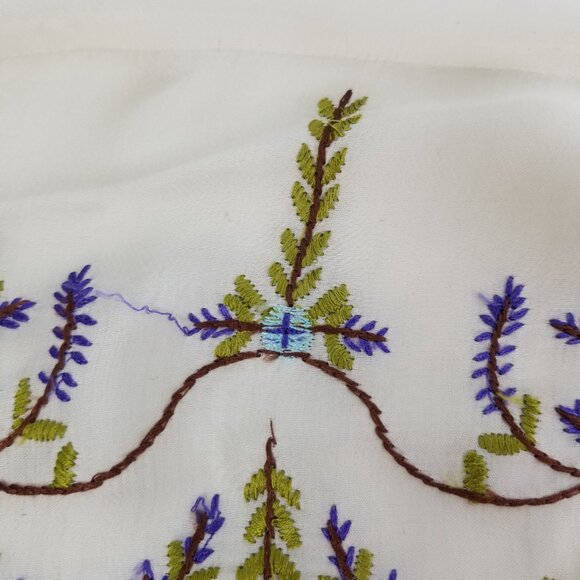 Free People Embroidered Women's draped  blouse - Contemporary w/Old World Charm - Picture 9 of 12